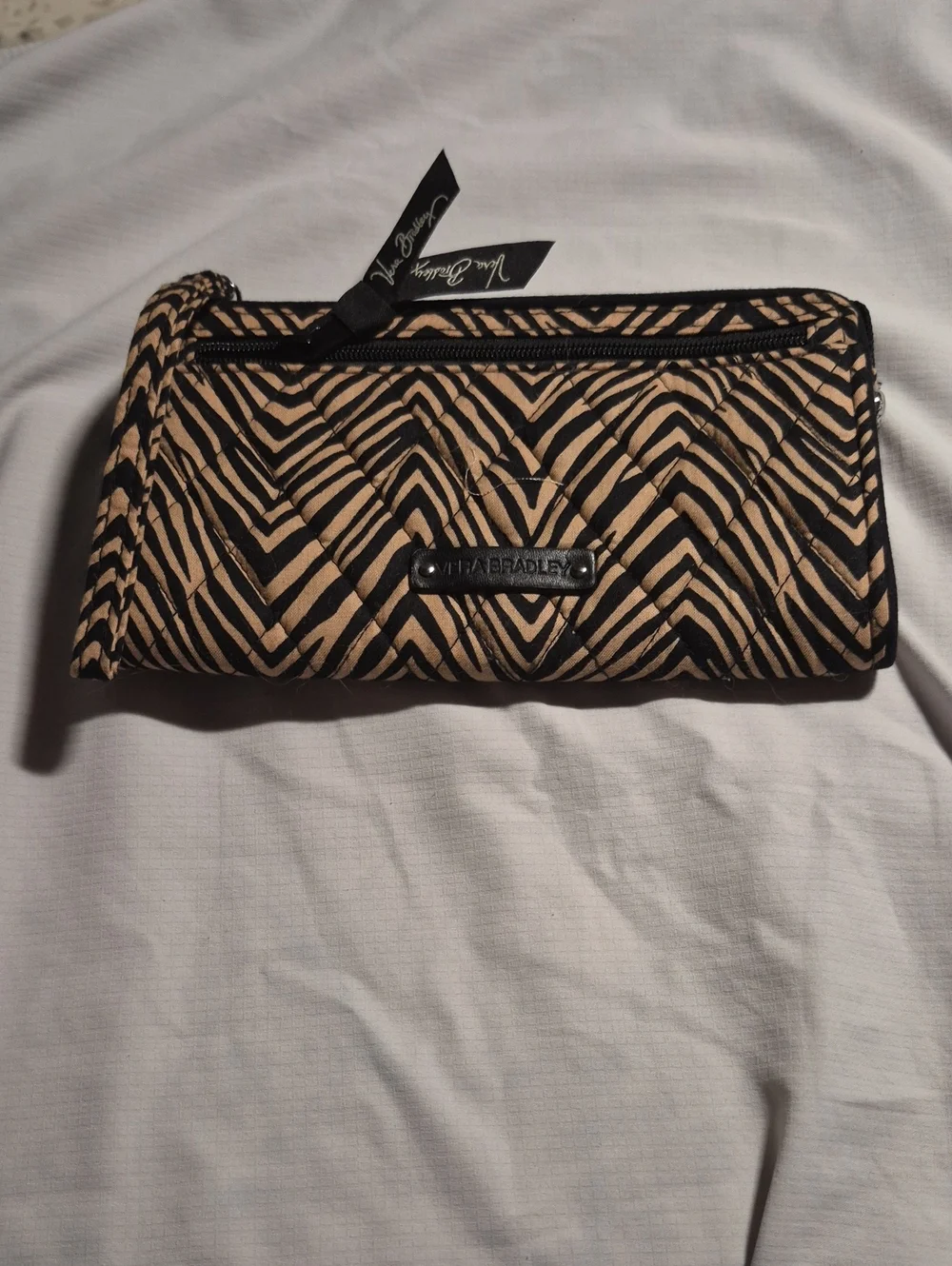 Vera Bradley Wristlet Wallet In ZEBRA.